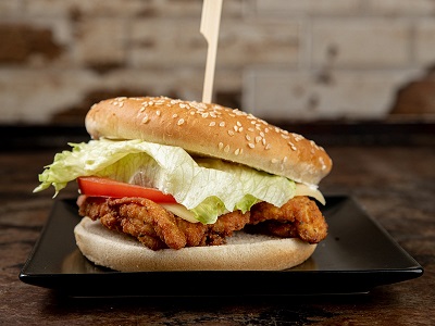 Crispy chicken burger απλό